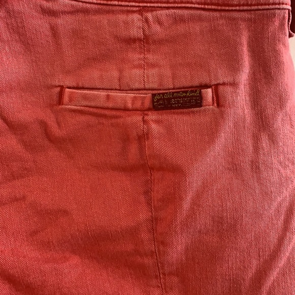7 Seven for All Mankind salmon pink red shorts 27 - Picture 3 of 7